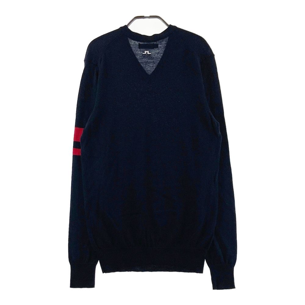 サイズ：S J.LINDEBERG ジェイリンドバーグ ウール 長袖ニットセーター