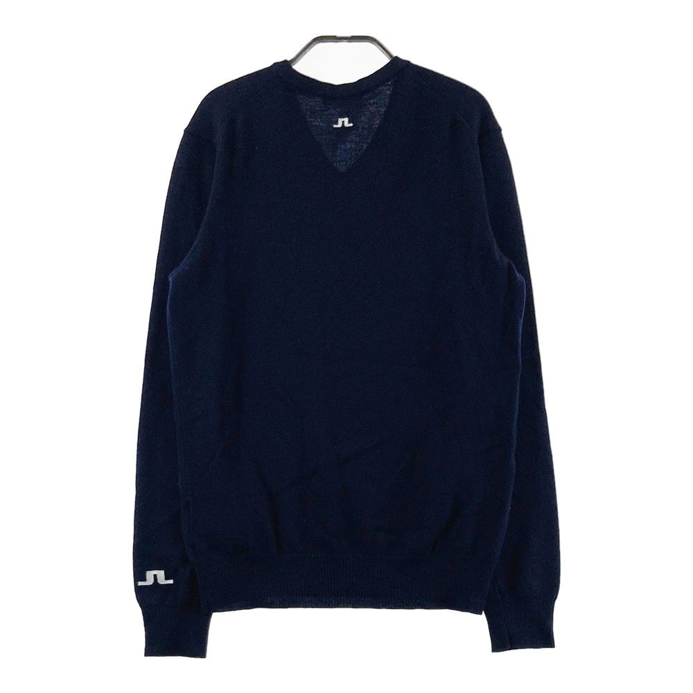 サイズ：S J.LINDEBERG ジェイリンドバーグ ウール 長袖ニットセーター