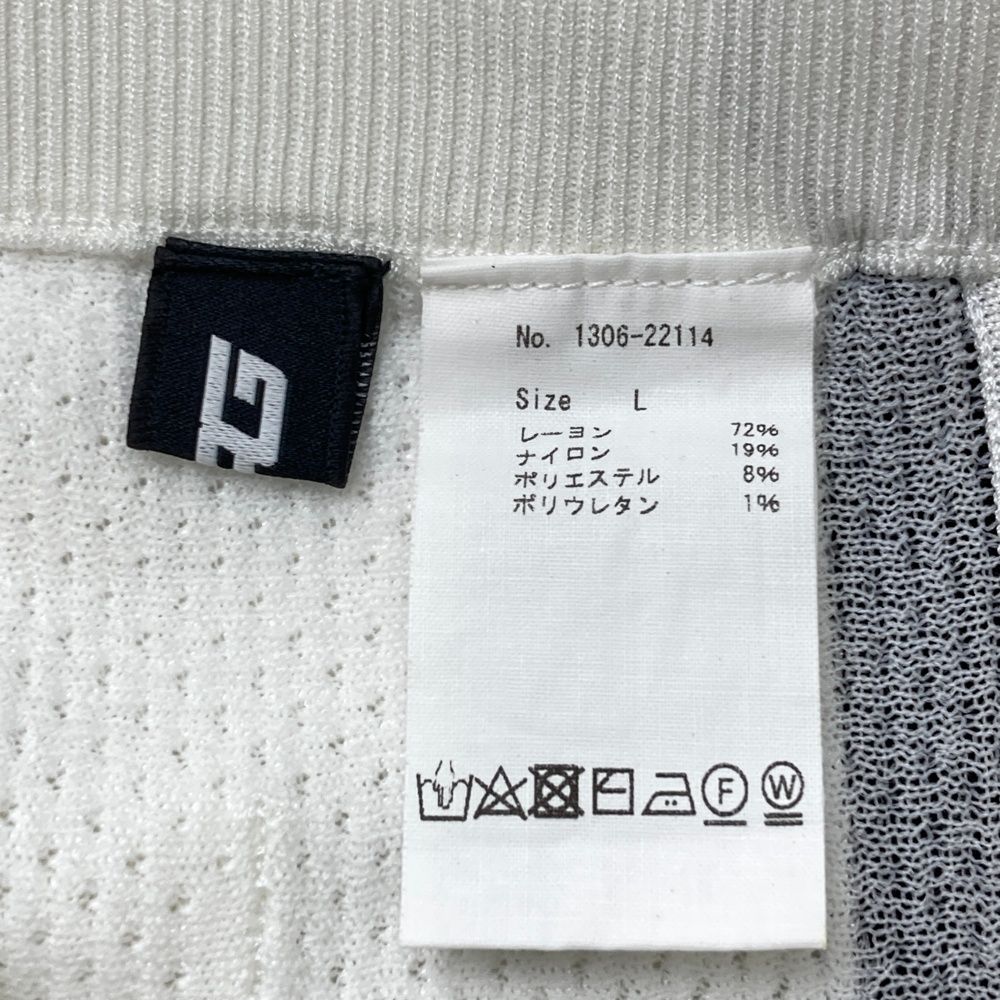 サイズ：L CPG GOLF シーピージーゴルフ ニットスカート ホワイト系