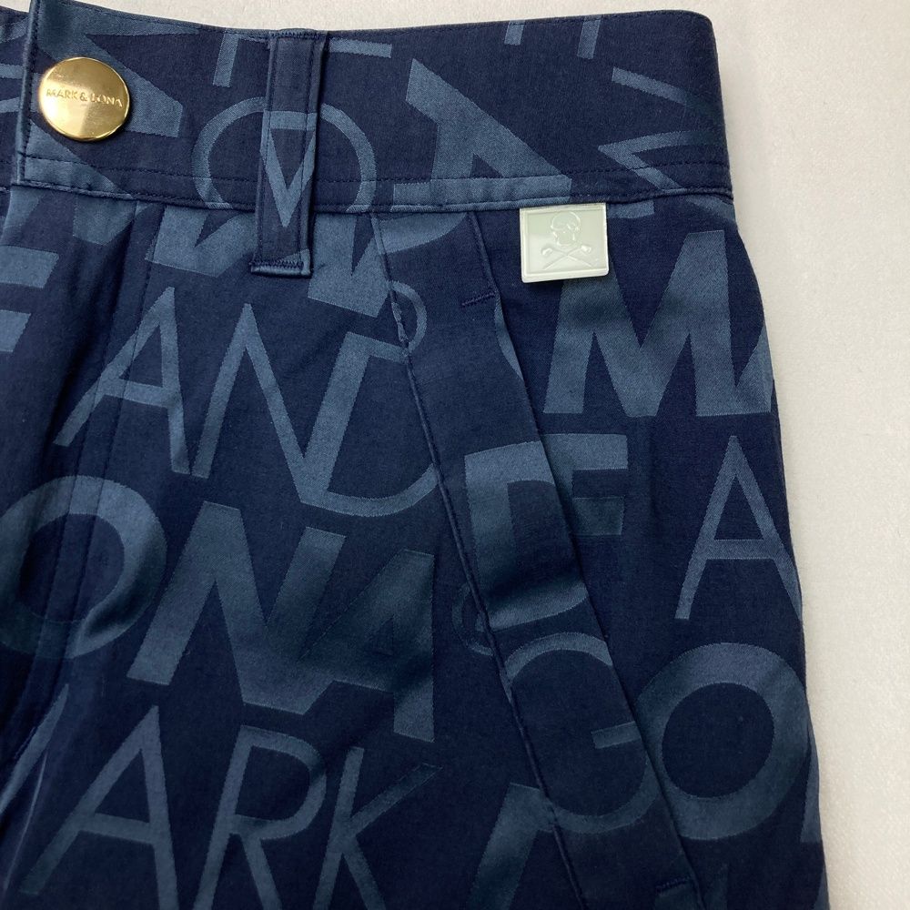 サイズ：36 MARK&LONA マークアンドロナ インナー付スカート ロゴ 総柄