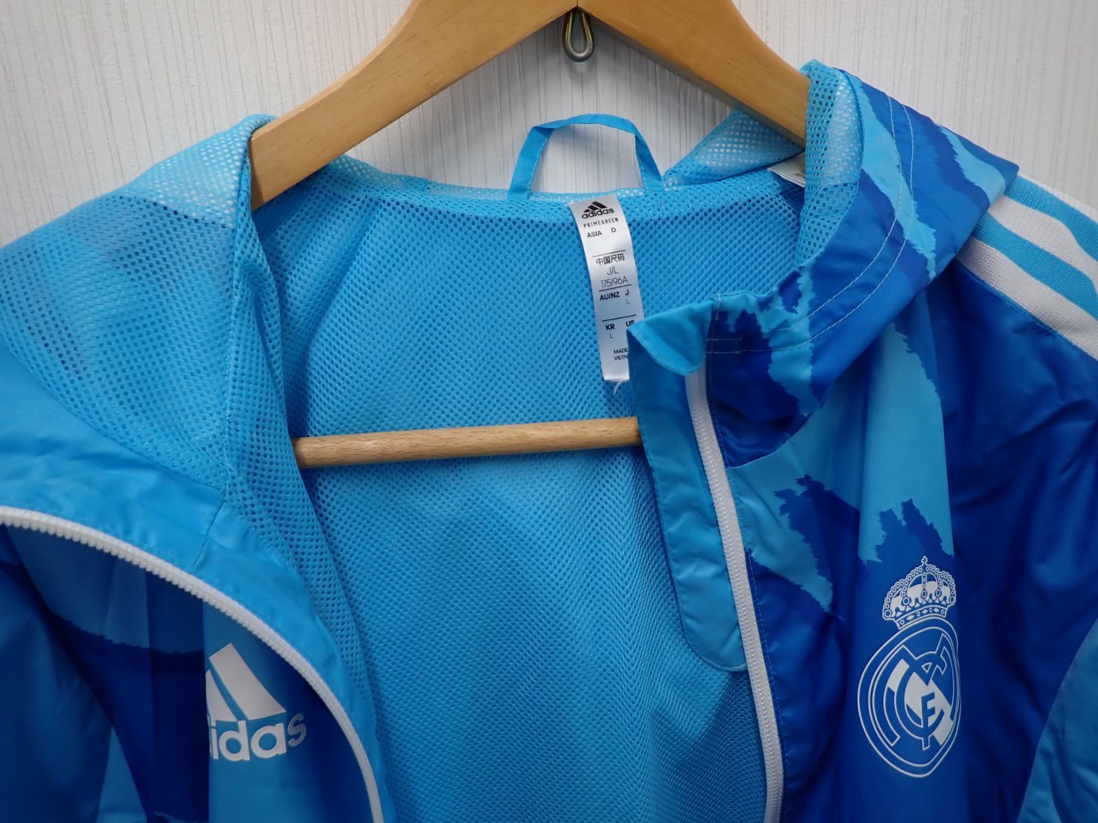 54415】 adidas アディダス レアル・マドリード ウインドブレーカー
