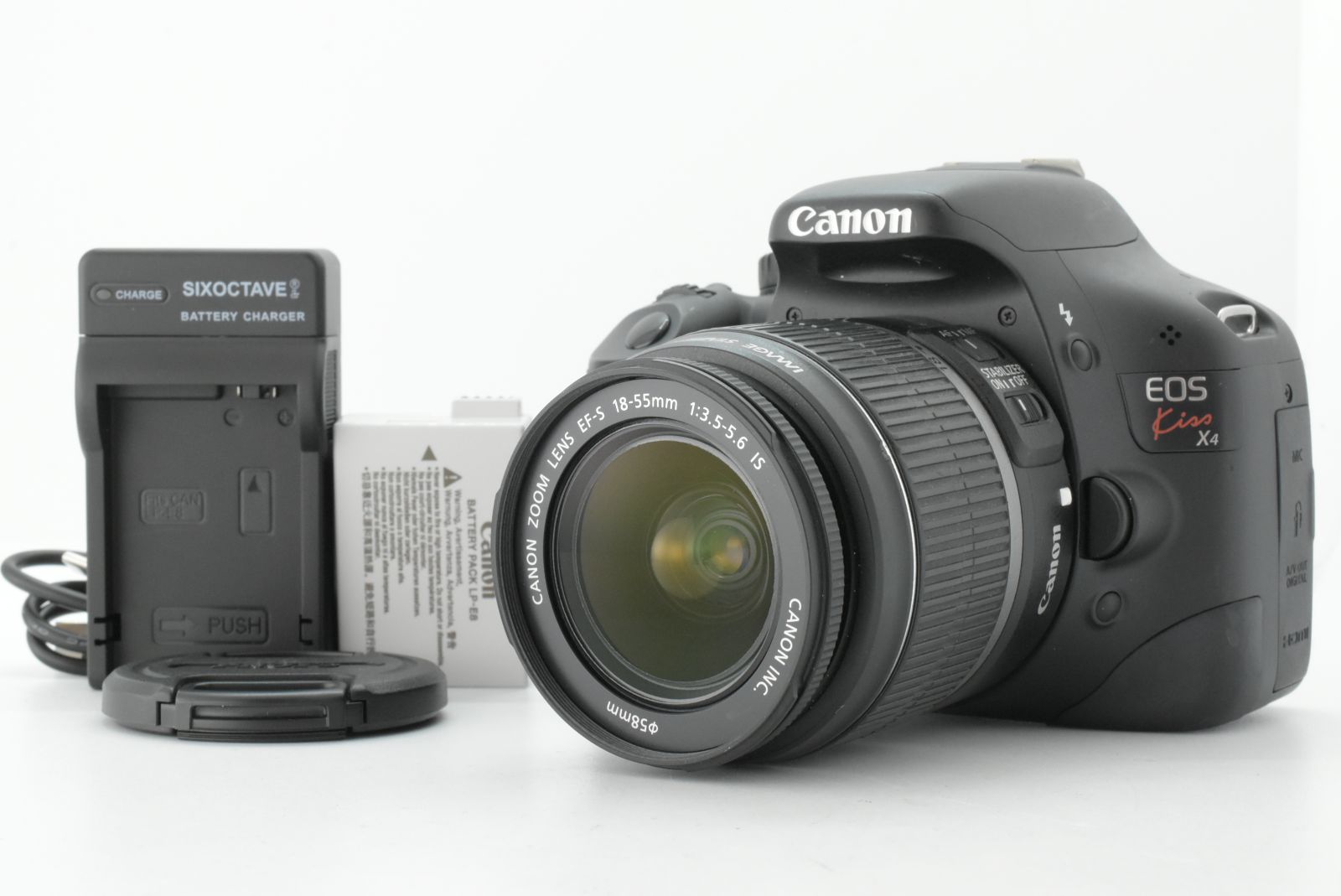 美品】シャッターカウント 2884回 Canon EOS Kiss X4 w/ EF-S 18-55mm