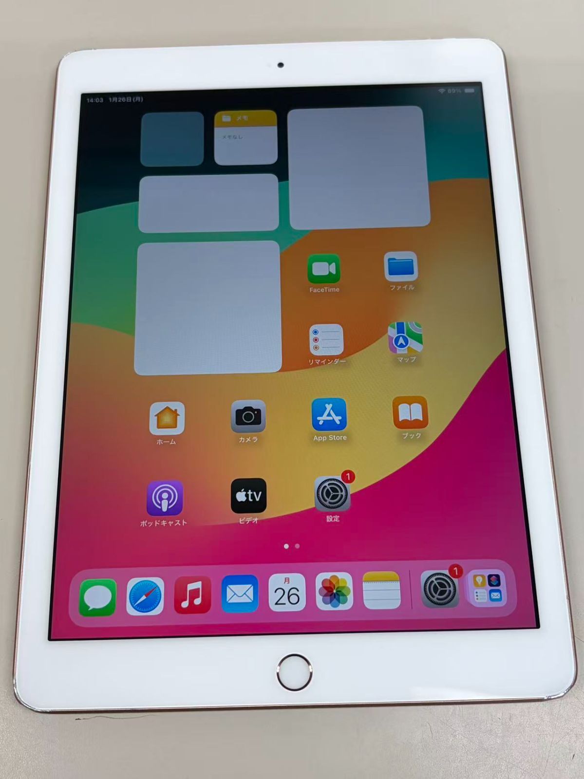 電池69％ iPad (第6世代) 32GB ゴールド WIFI版 - メルカリ