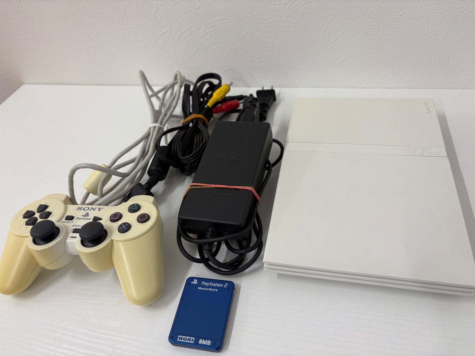 PS2 SCPH-70000 CW 本体セット/ケーブル/メモリー付き 【公式通販】