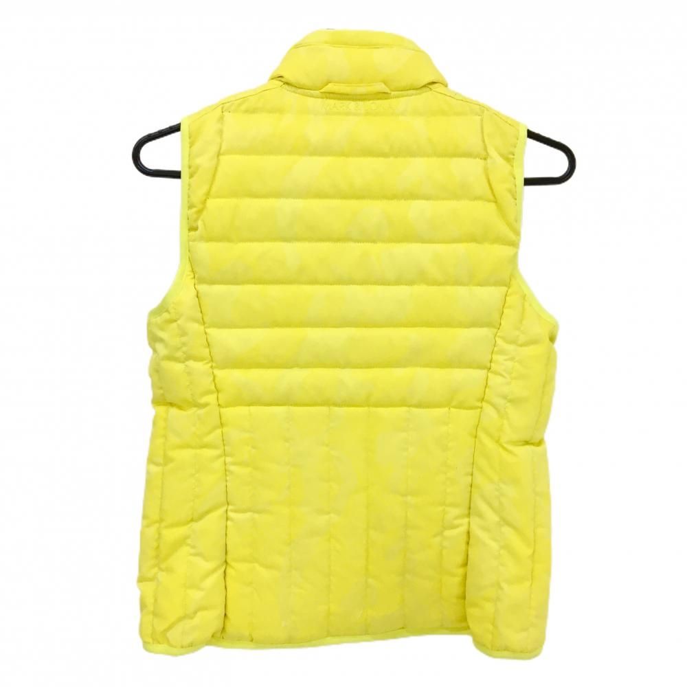 マークアンドロナ ダウンベスト イエロー 迷彩調地模様 カモフラ