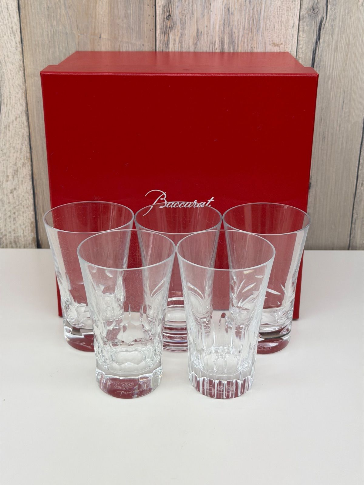 E 最終価格【保管品】Baccarat バカラ グラス ジャパン 5客アソート