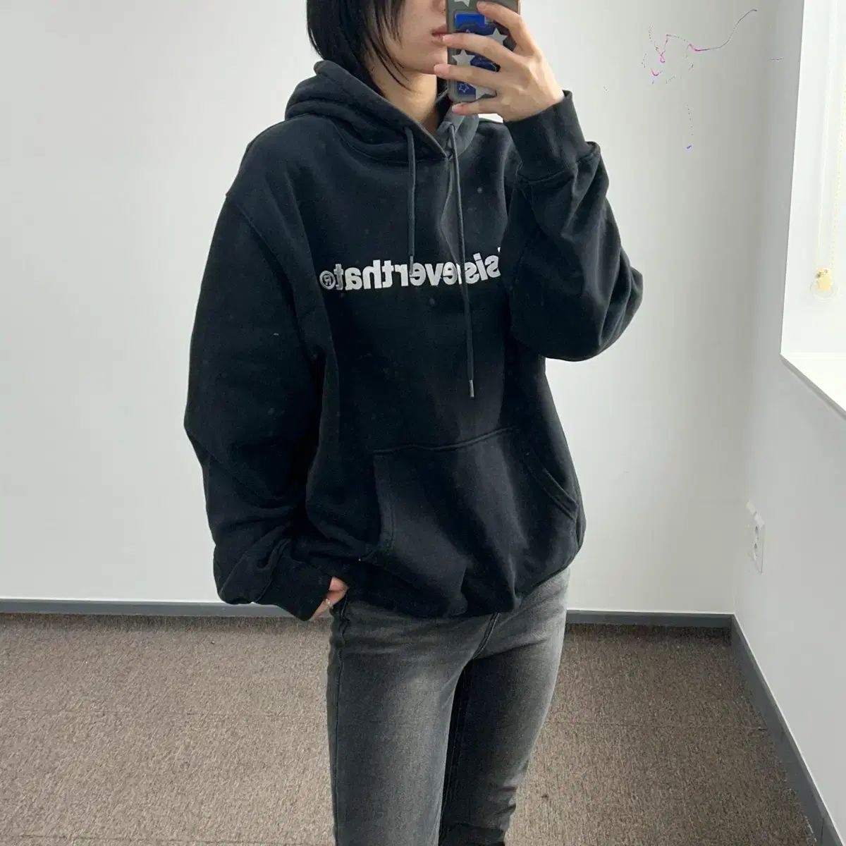 Thisisneverthat (ディスイズネバーザット) ブラック フーディー