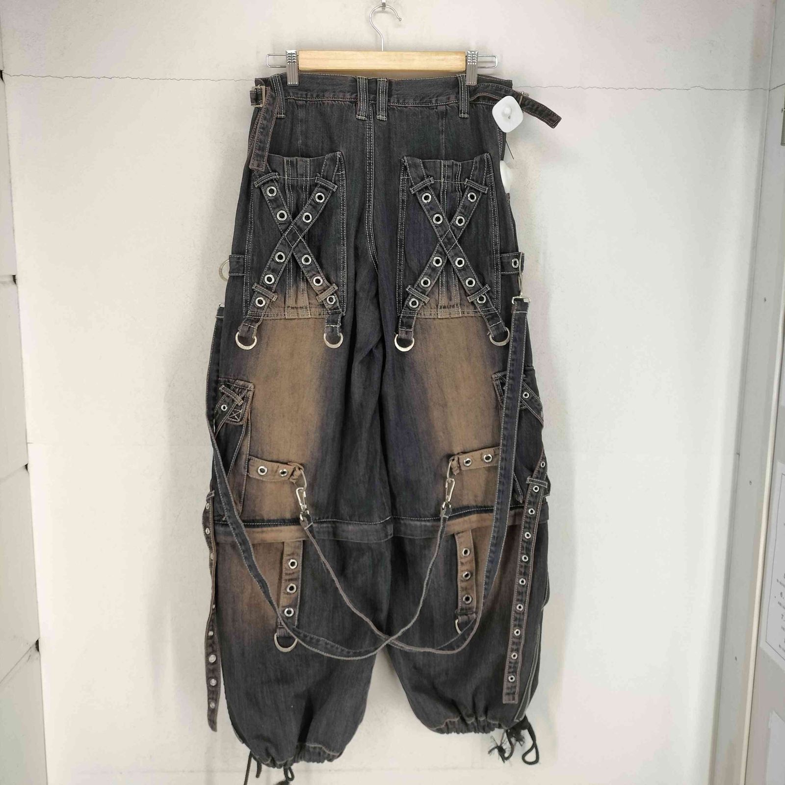 トリップニューヨークシティ TRIPP NYC X-STRAP PANT BLACK DENIM