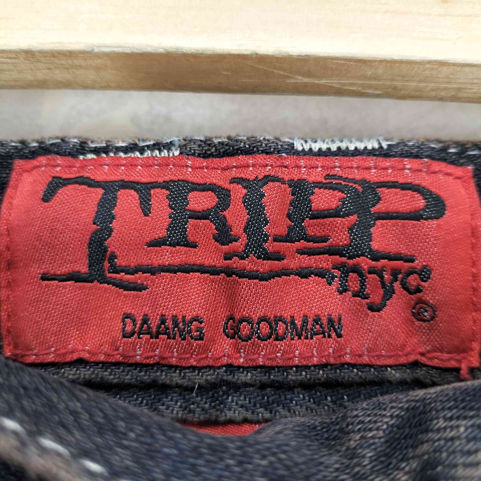 トリップニューヨークシティ TRIPP NYC X-STRAP PANT BLACK DENIM