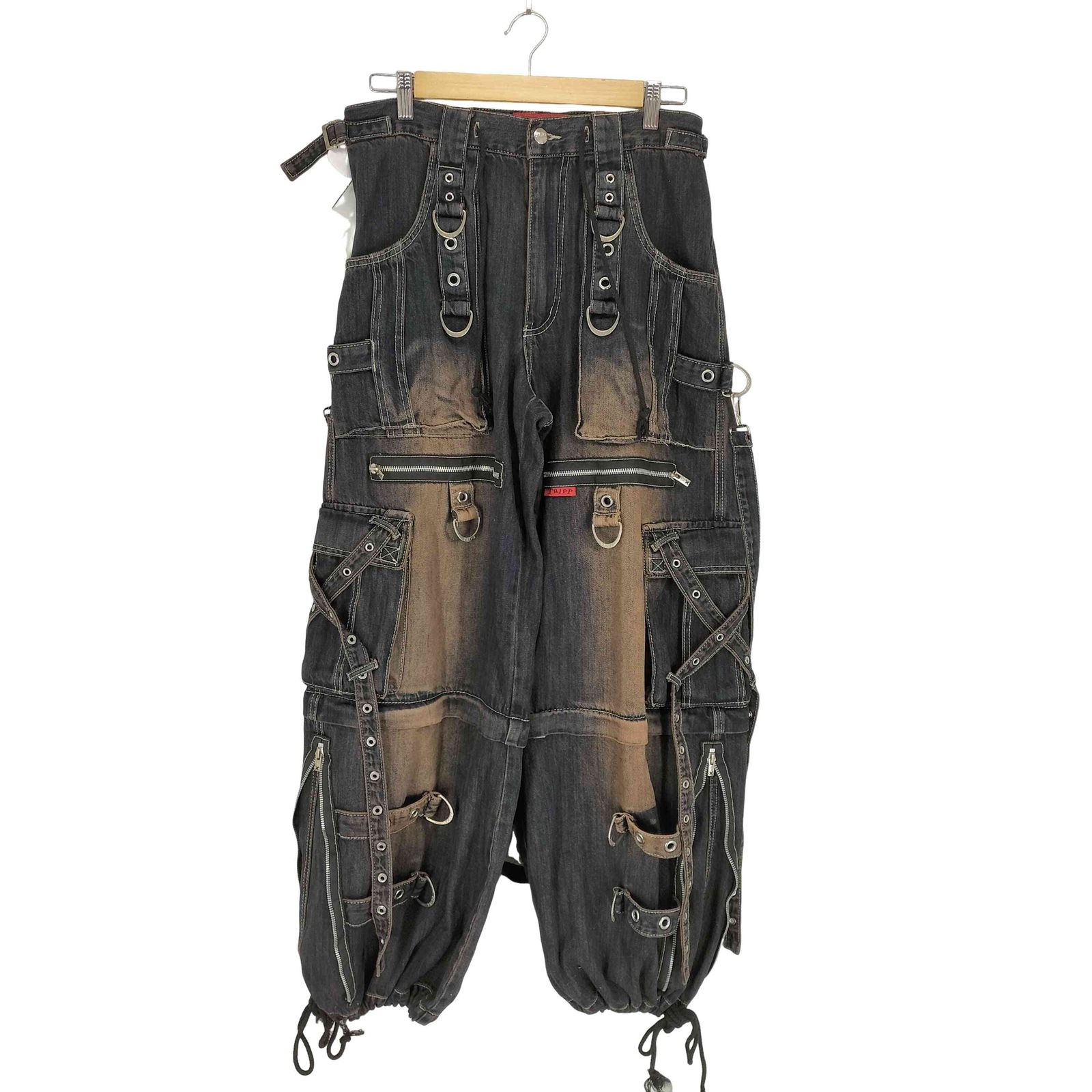 トリップニューヨークシティ TRIPP NYC X-STRAP PANT BLACK DENIM