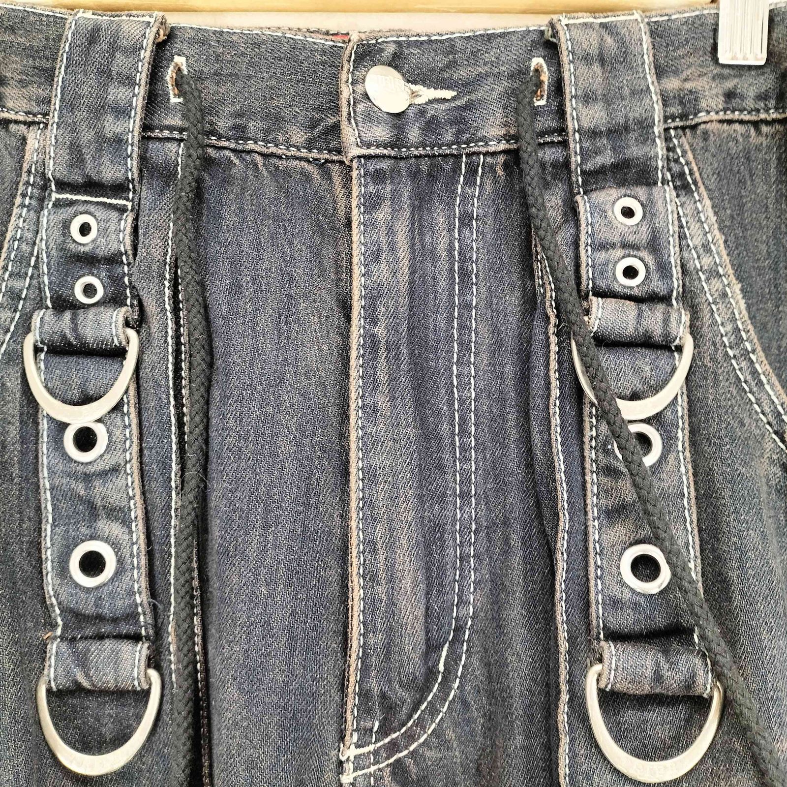 トリップニューヨークシティ TRIPP NYC X-STRAP PANT BLACK DENIM 