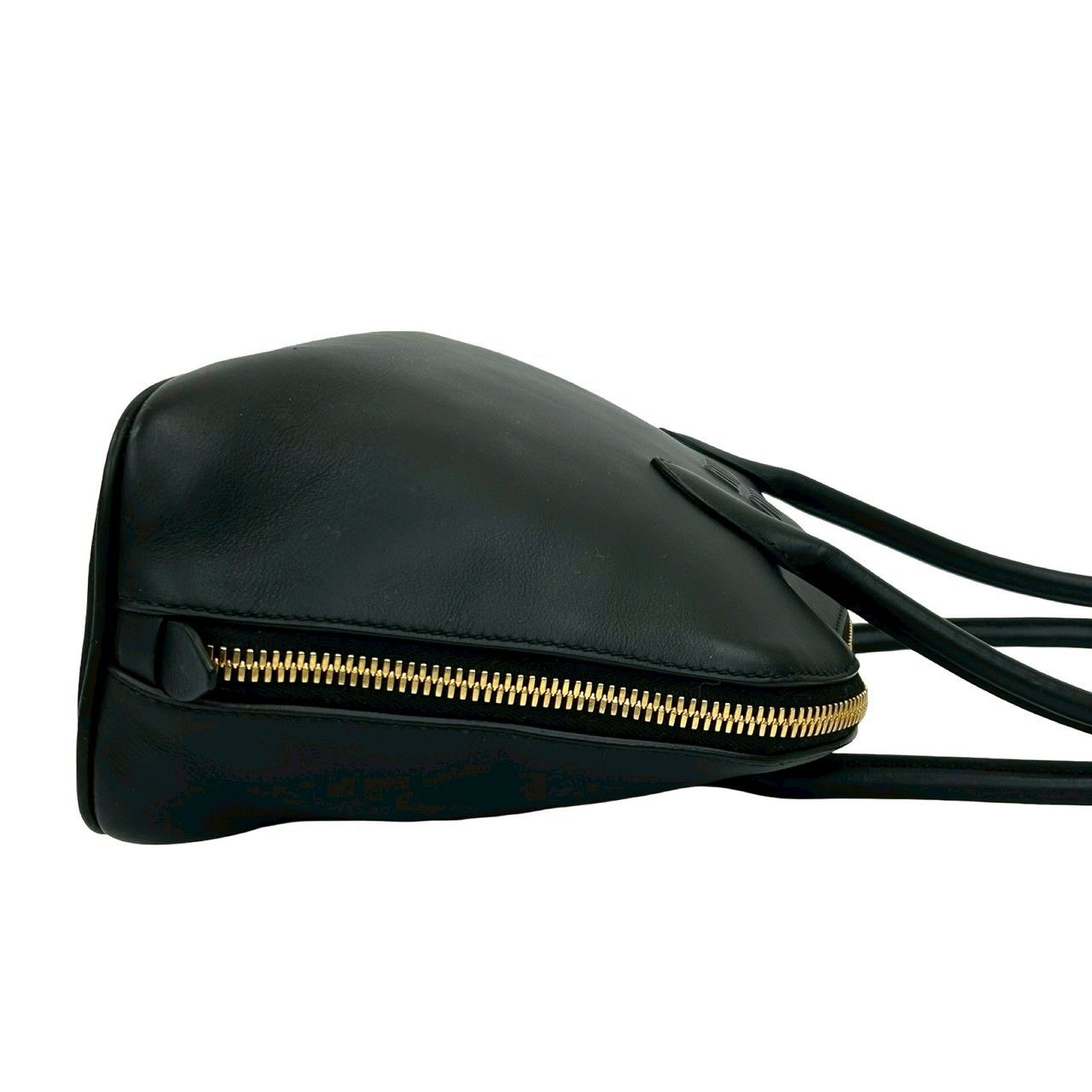 極 美品 希少品 MIUMIU ミュウミュウ ロゴ 金具 エンボス レザー 本革