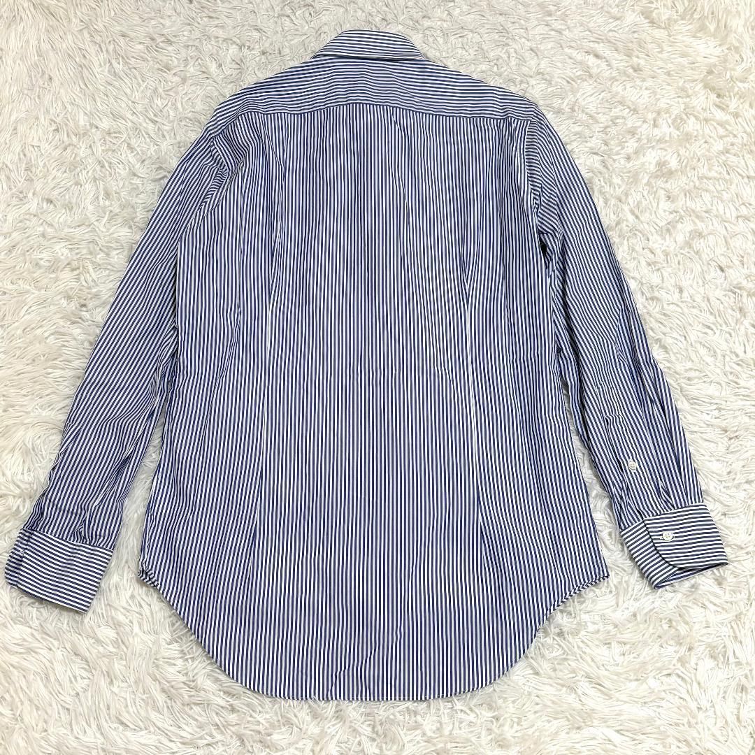 美品】鎌倉シャツ 39-83 15 1/2-32 1/2 ブルー ストライプ - メルカリ