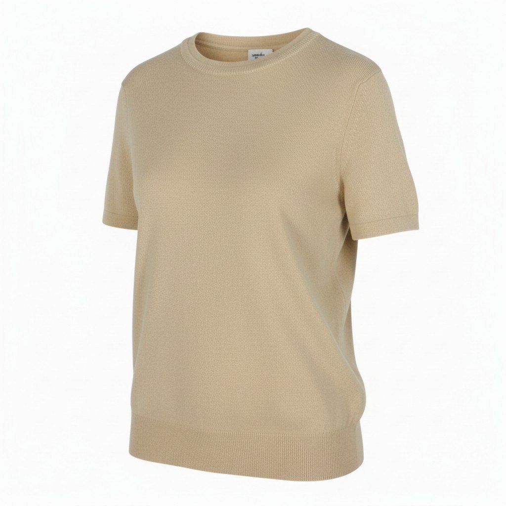 33a26 HERMES エルメス 半袖ニットセーター カシミヤニット トップス