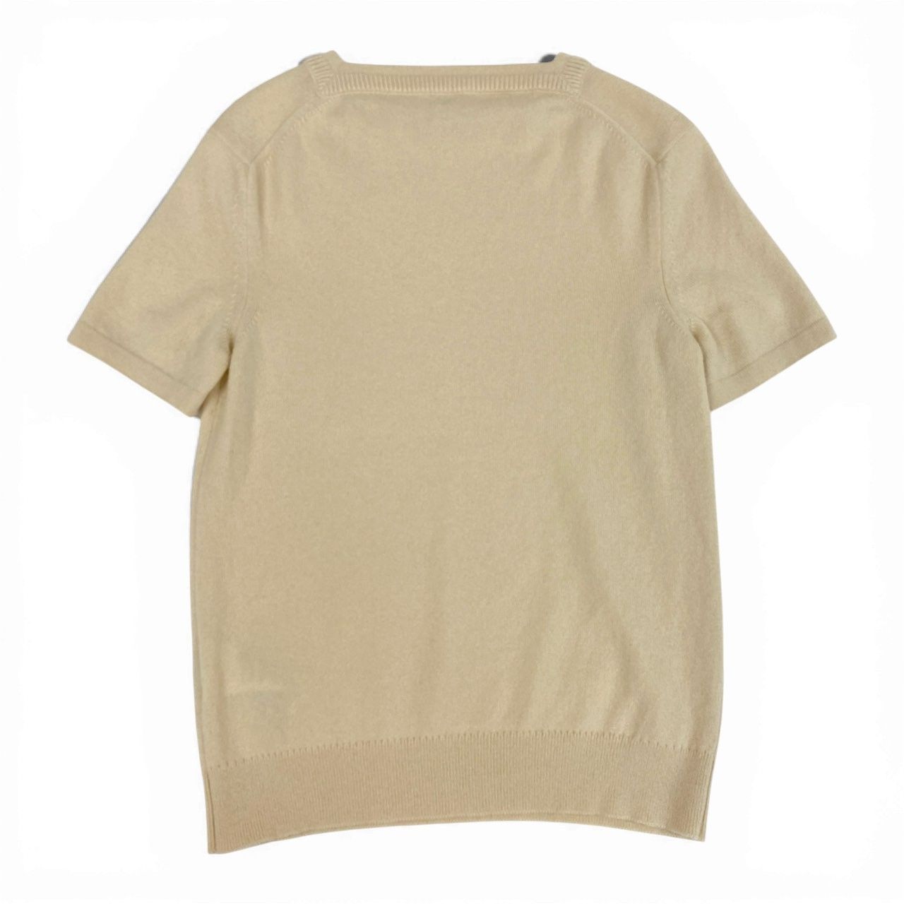 HERMES-PARIS ベージュ 半袖ニット S 渋谷並木橋店】2024年 秋冬 新作