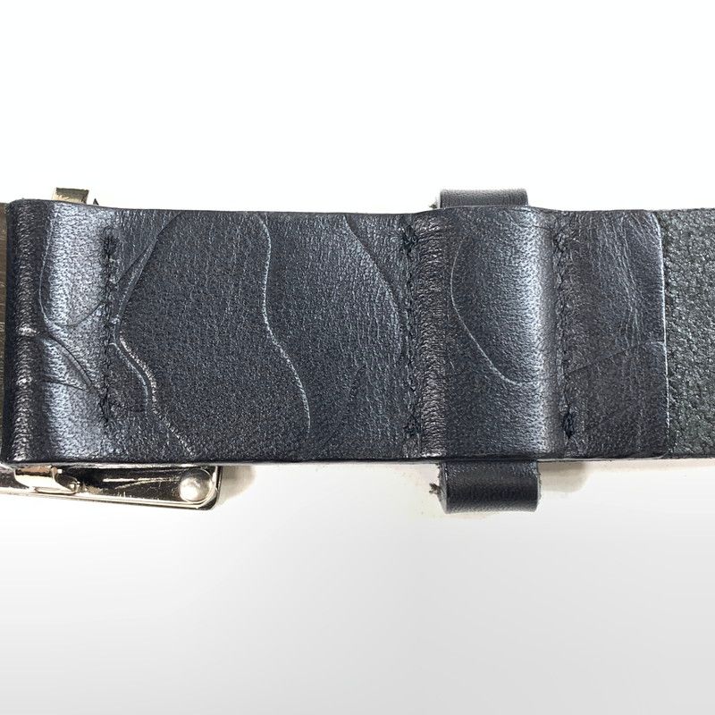 中古品】 MARK＆LONA マーク＆ロナ スカルデザインレザーベルト 【205