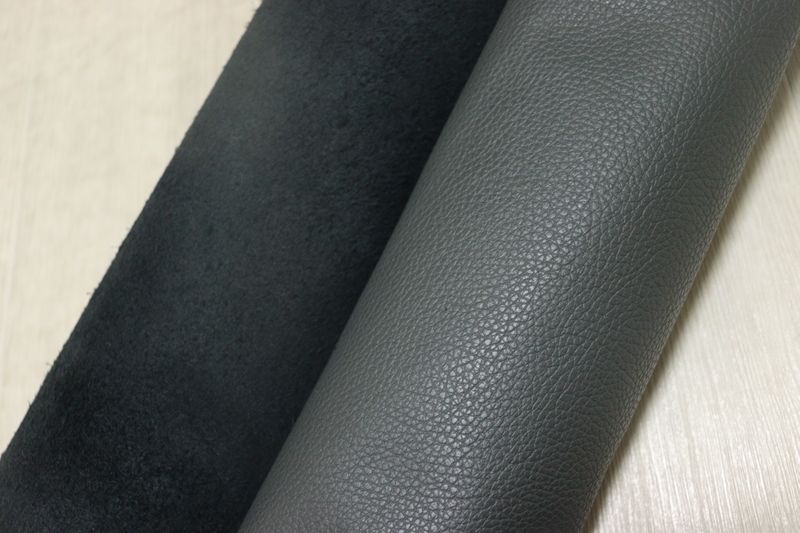 ダークグレー 259ds クロム革 牛革 イタリア レザー シュリンク加工 はぎれ 一枚革 レザークラフト 革 皮 本革 diy 生地 材料