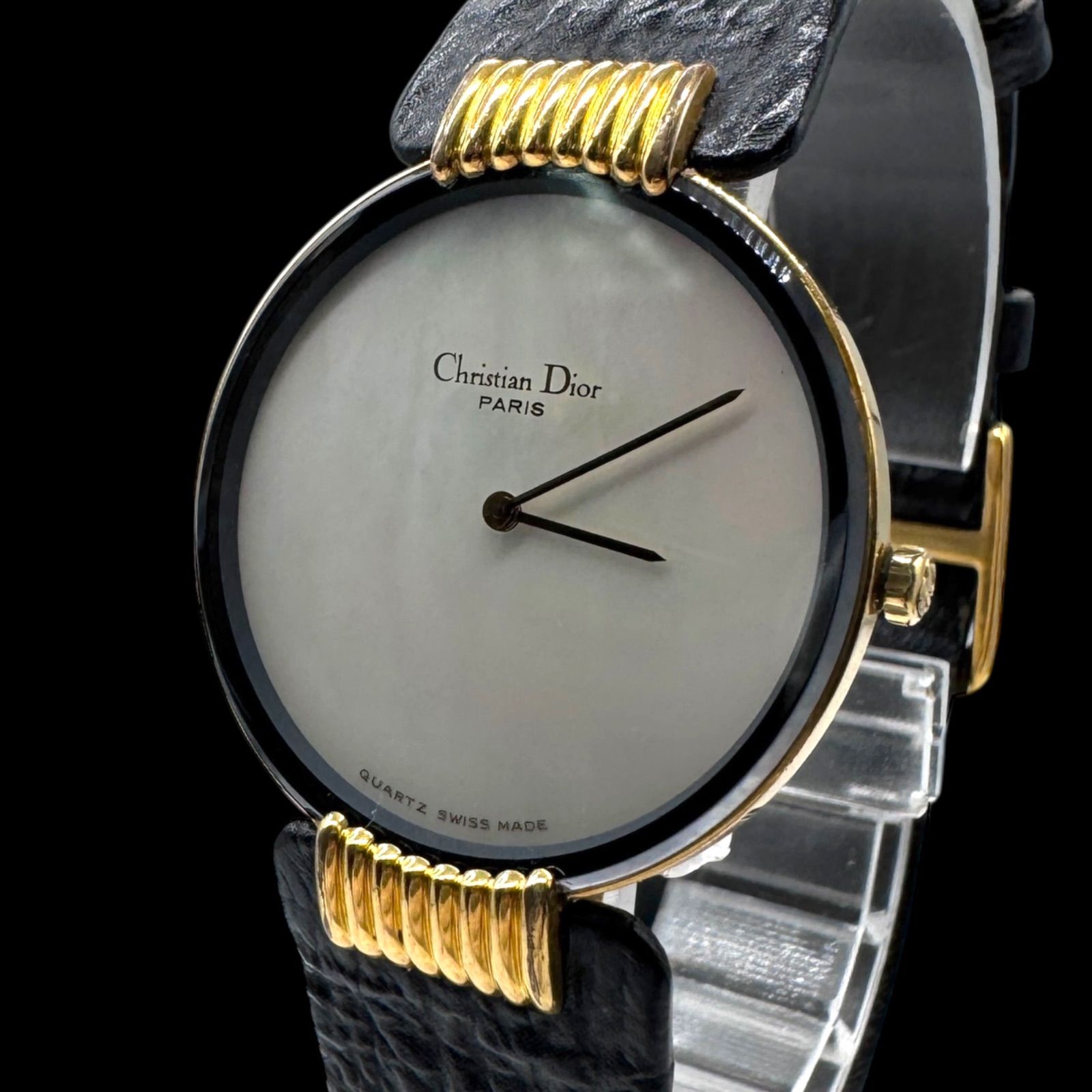 稼働 良品 Christian Dior クリスチャンディオール バギラ ブラック