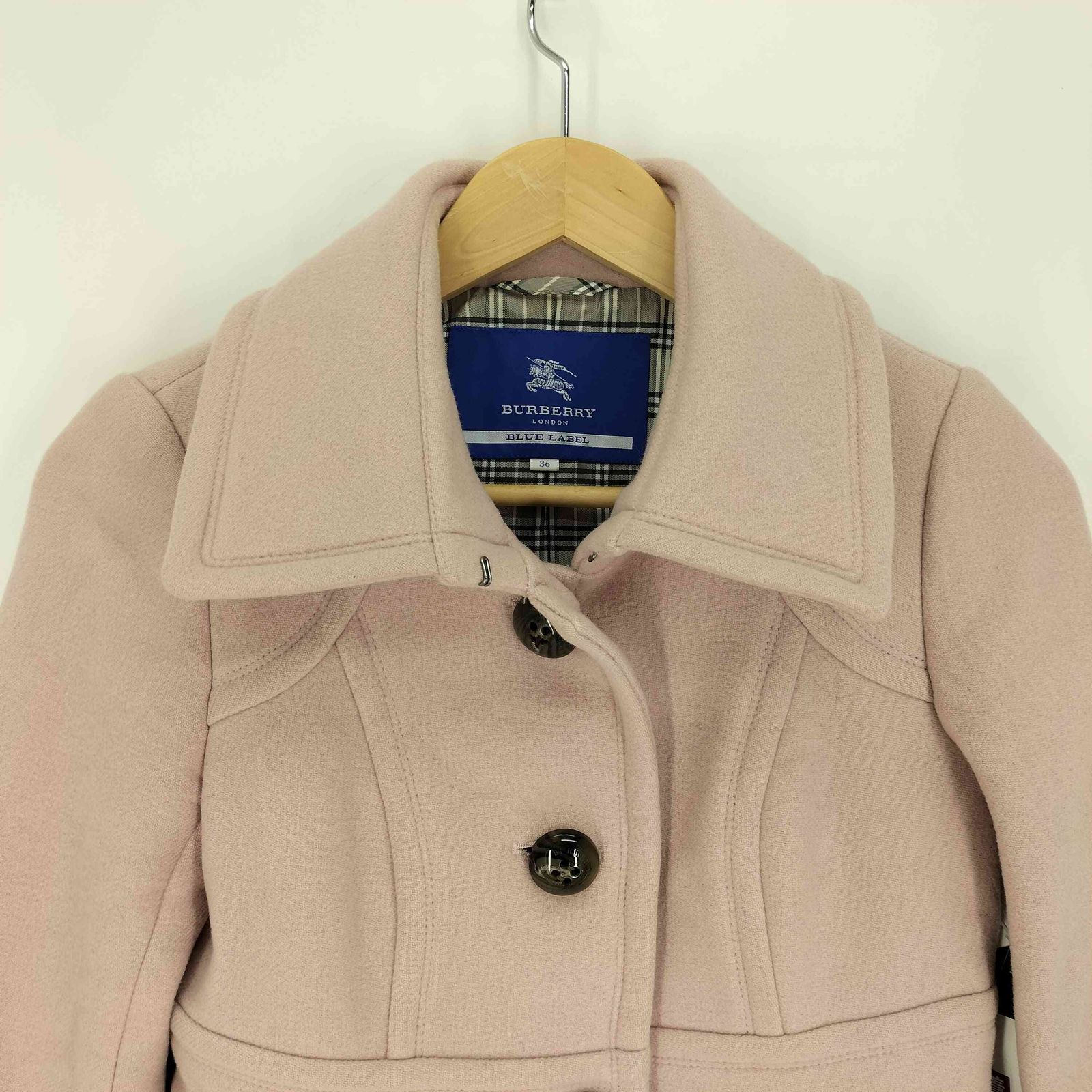BURBERRYブルーレーベルコート フリル BURBERRY BLUE LABEL（バーバリーブルーレーベル） 美品△BURBERRY
