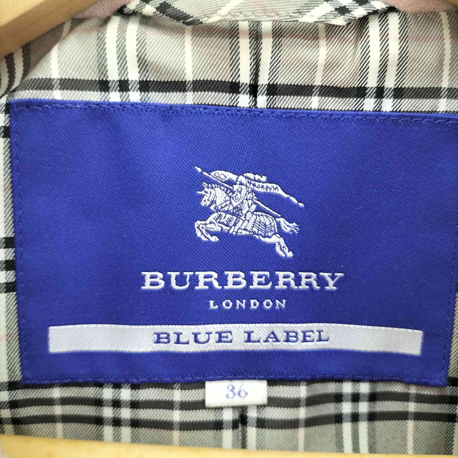バーバリーブルーレーベル BURBERRY BLUE LABEL フリルデザインウール
