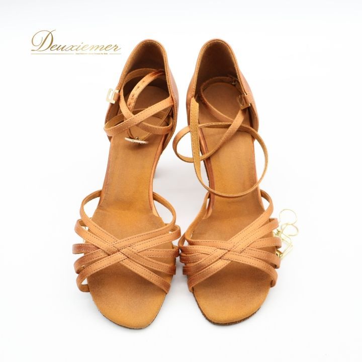 SUPADANCE ブロンズ ストラップヒールシューズ ラテン　3 1/2 社交ダンス 衣装 ラテン シューズ サイズ ブラウン系 SUPADANCE 靴