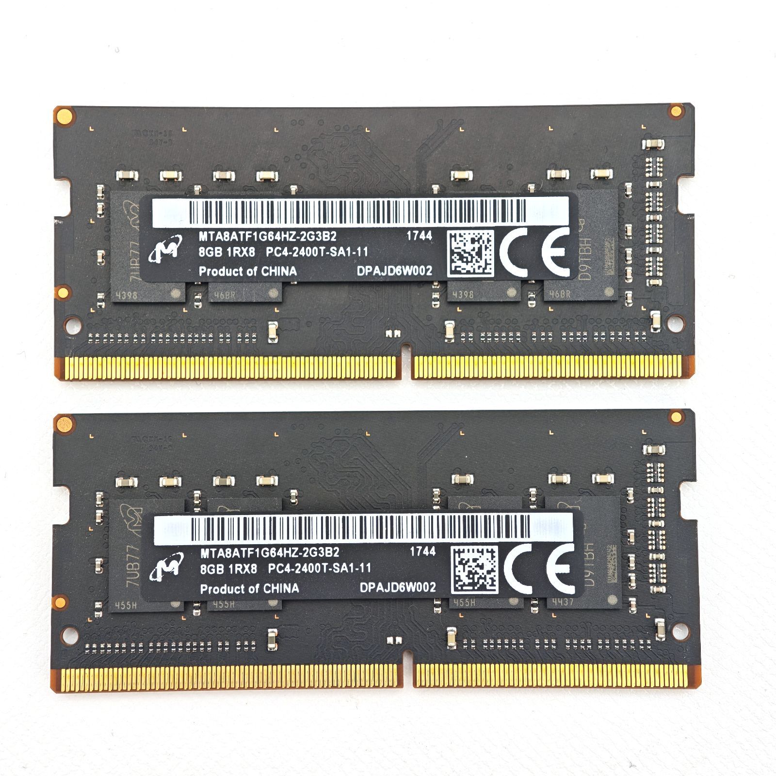 Micron ノートPC用メモリ SO-DIMM DDR4-2400 8GB×2枚 合計16GB - メルカリ