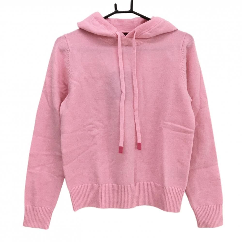 G/FORE ピンク カシミヤセーター ジーフォア 新品】ジーフォア ニットパーカー ピンク 韓国モデル フードロゴ