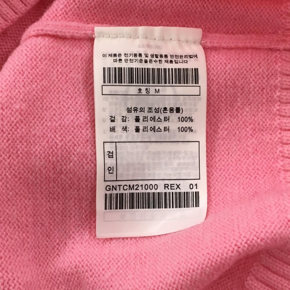 新品】ジーフォア ニットパーカー ピンク 韓国モデル フードロゴ