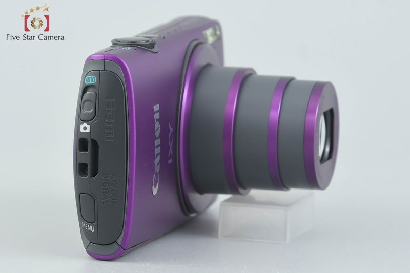中古】Canon キヤノン IXY 600F パープル コンパクトデジタルカメラ