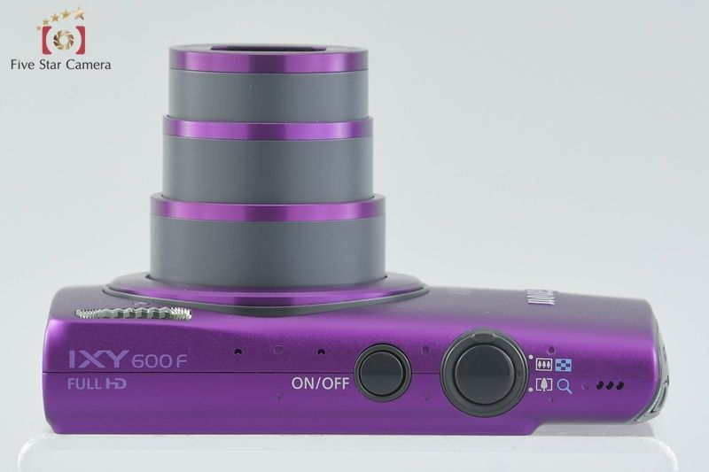 中古】Canon キヤノン IXY 600F パープル コンパクトデジタルカメラ