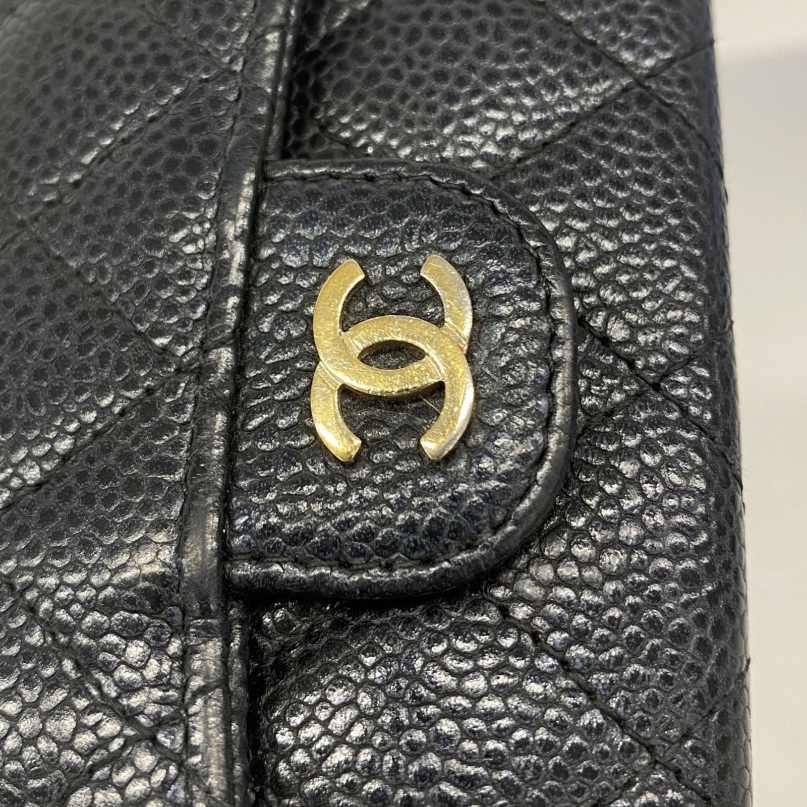 CHANEL マトラッセ　キャビアスキン　キーケース シャネル(Chanel) シャネル アクセサリー・キーケース マトラッセ