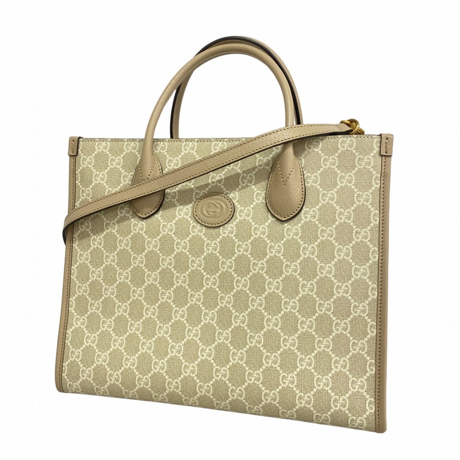 グッチ GUCCI ハンドバッグ GGスプリーム 2WAYハンドバッグ 659983 ベージュ グッチ(Gucci) グッチ トートバッグ GGスプリーム 659983 ベージュ