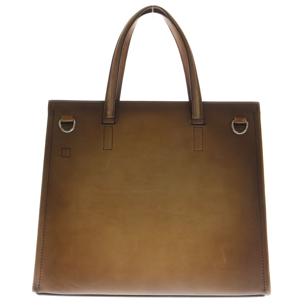 Berluti ベルルッティ　ブラウンレザー ハンドバッグ Berluti (ベルルッティ) ルティ38 ブラウン レザー ハンドバッグ