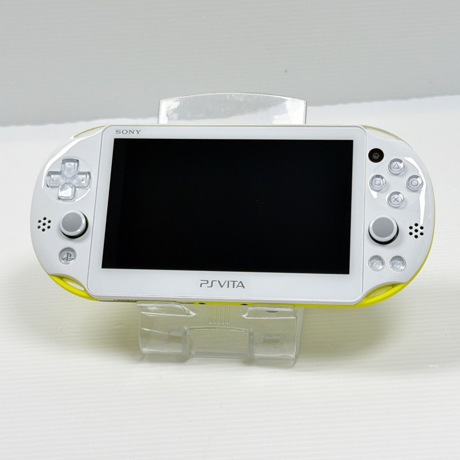 極美品 PSVITA PCH 2000 ライムグリーンホワイト 純正8GBメモリー