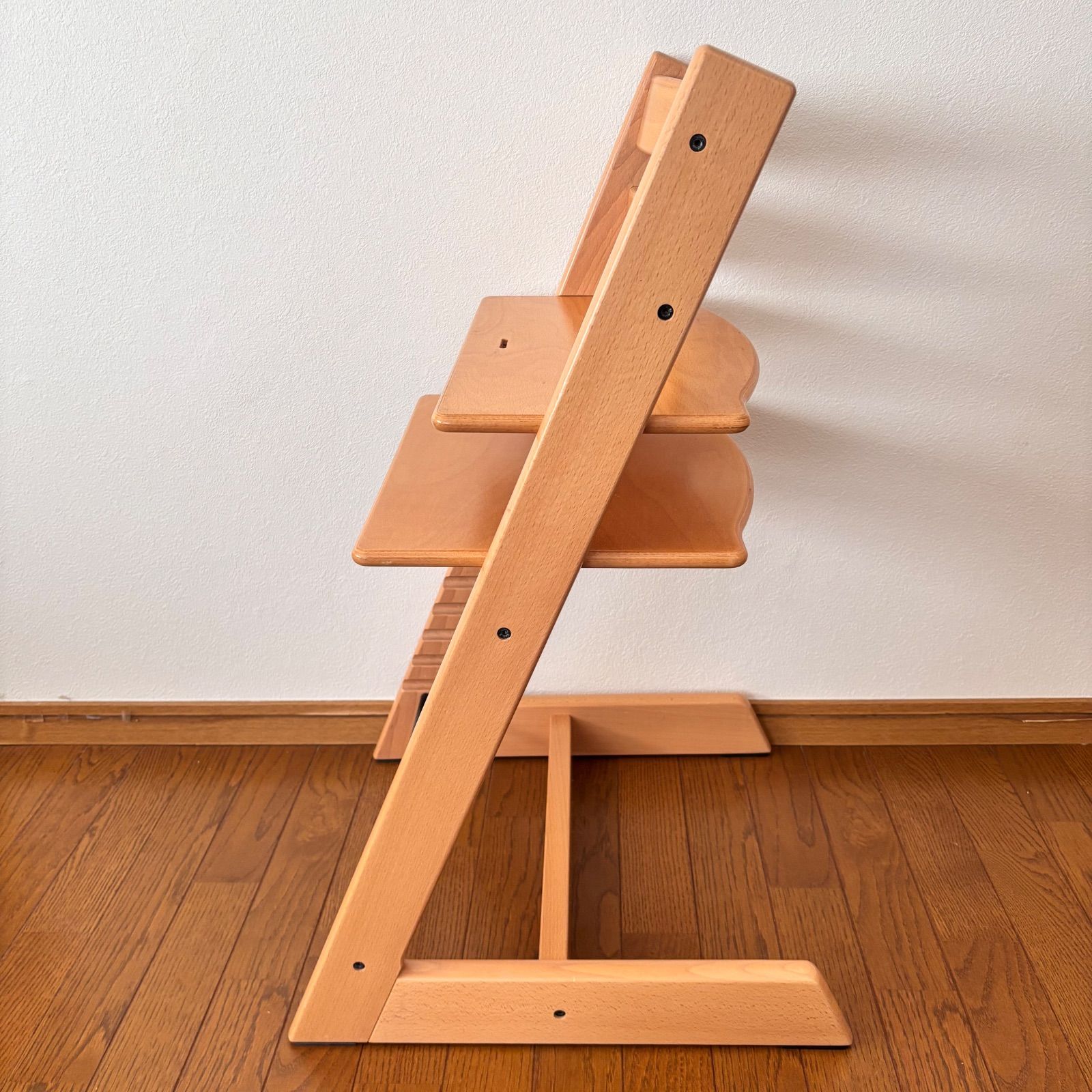 美品＊ストッケ トリップ トラップ ナチュラル ベビーチェア+ベビー