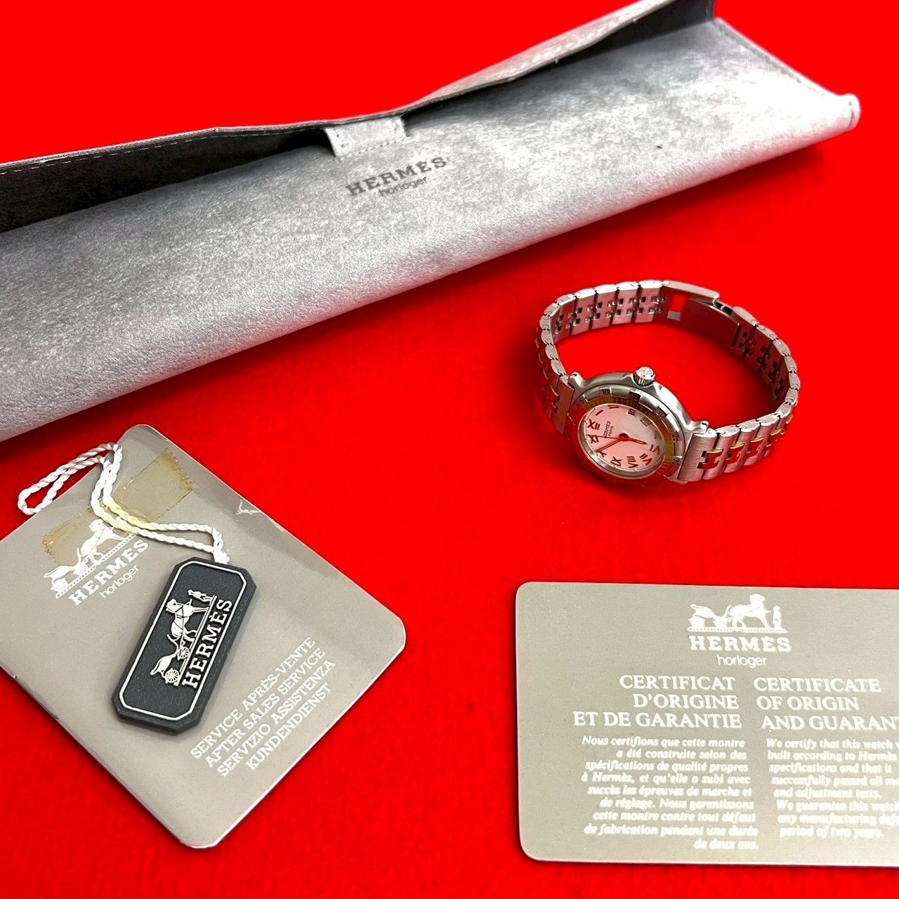 HERMES エルメス 腕時計 キャプテンニモ クォーツ　訳あり品 HERMES エルメス キャプテンニモ 腕時計 ステンレススチール 10ATU