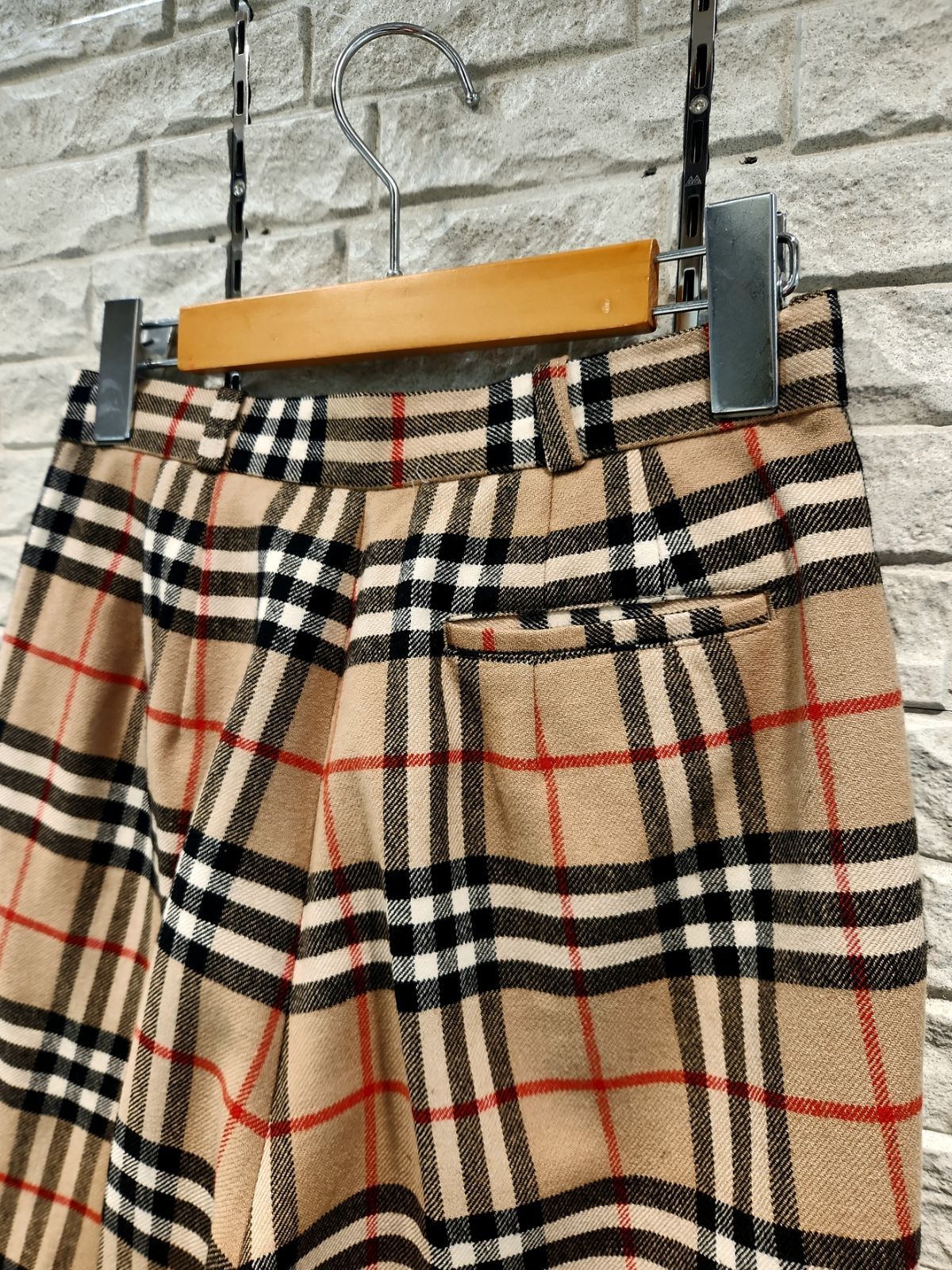 Burberrys バーバリー ノバチェック ウールパンツ - メルカリ