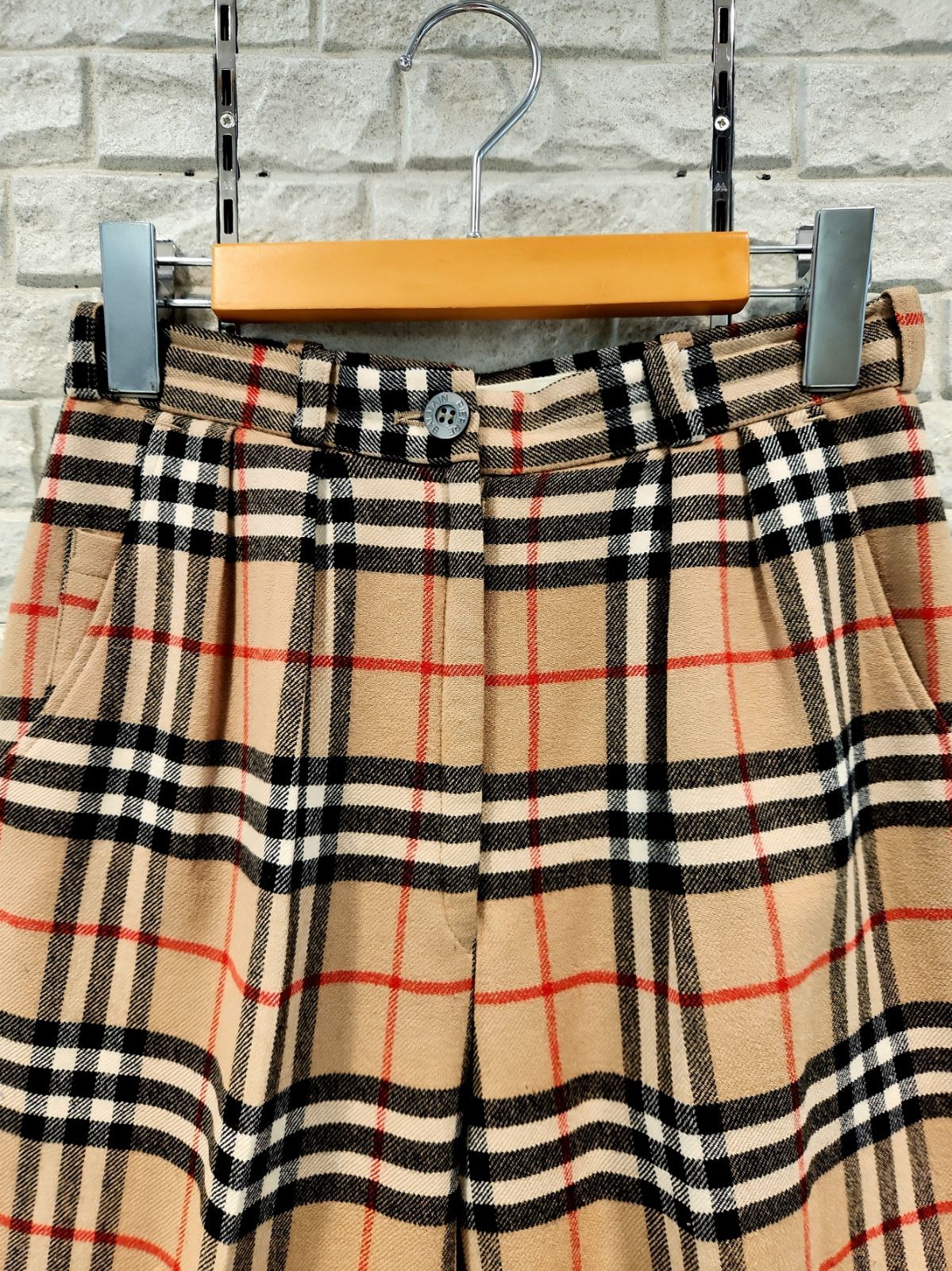 Burberrys バーバリー ノバチェック ウールパンツ - メルカリ