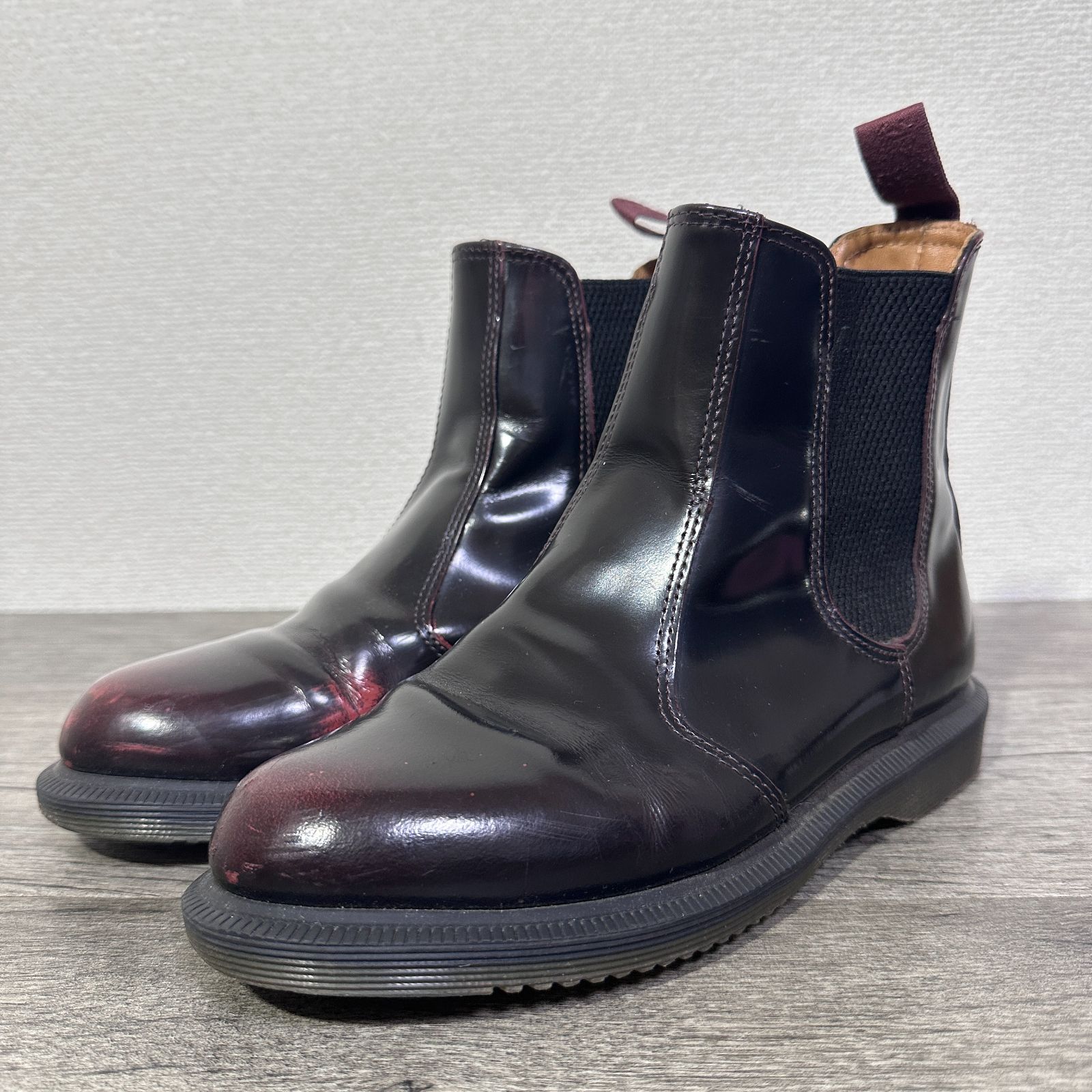訳あり Dr.Martens FLORA フローラ チェルシーブーツ サイドゴアブーツ