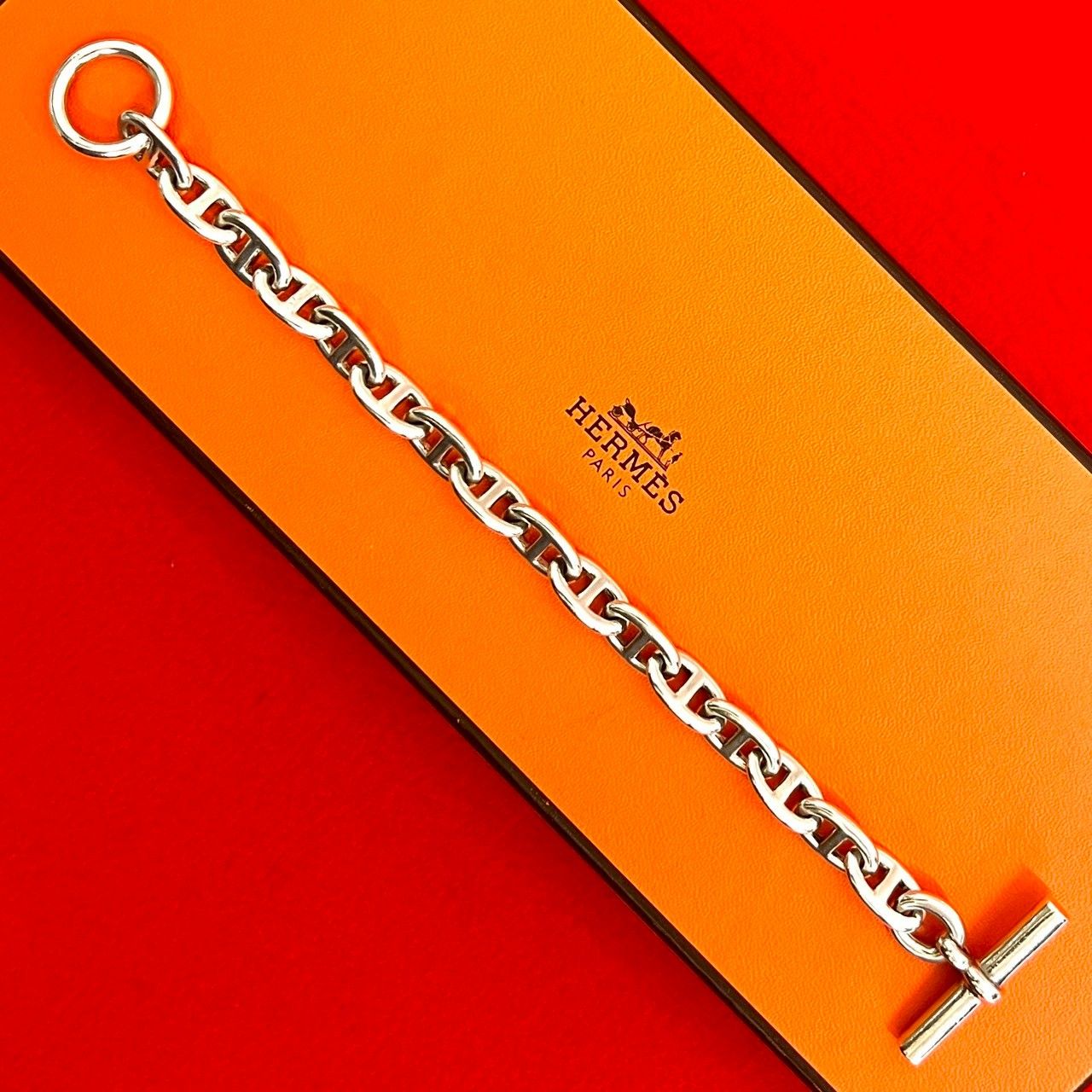 極 美品 希少品 HERMES エルメス シェーヌダンクル MM 16コマ 