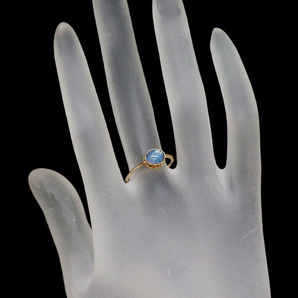 ノジェス K10YG 張り合わせ ラブラドライト リング - メルカリ