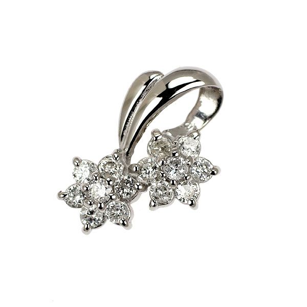 merry x'mas⭐︎ ２ct ダイヤモンド　PT900 2点　⭐︎ Pt900 ダイヤモンド ペンダントトップ 0.201ct フラワー - メルカリ