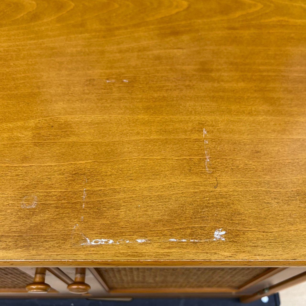 カリモク KARIMOKU テレビ台 ラタン 藤 キャビネット 下駄箱