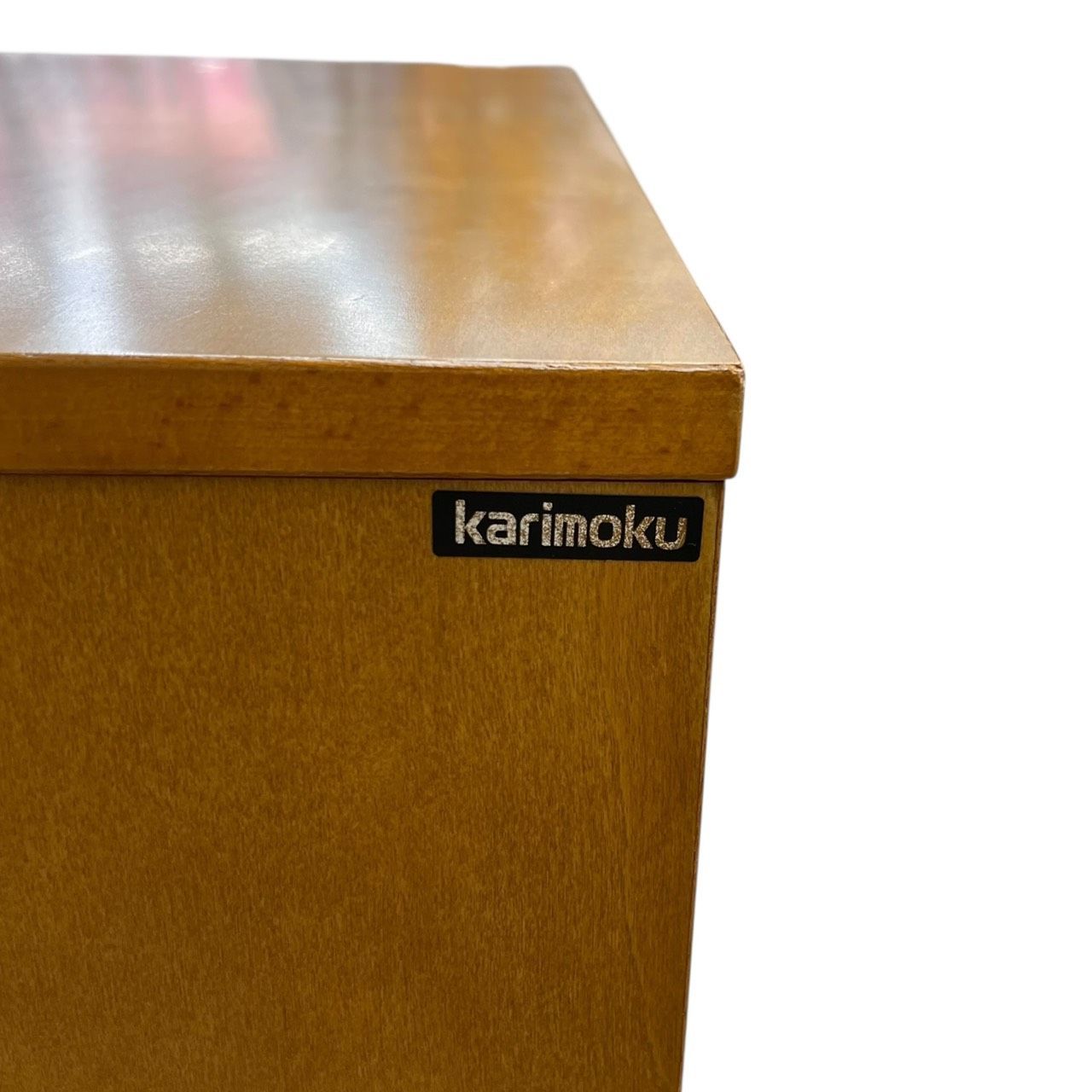 カリモク KARIMOKU テレビ台 ラタン 藤 キャビネット 下駄箱