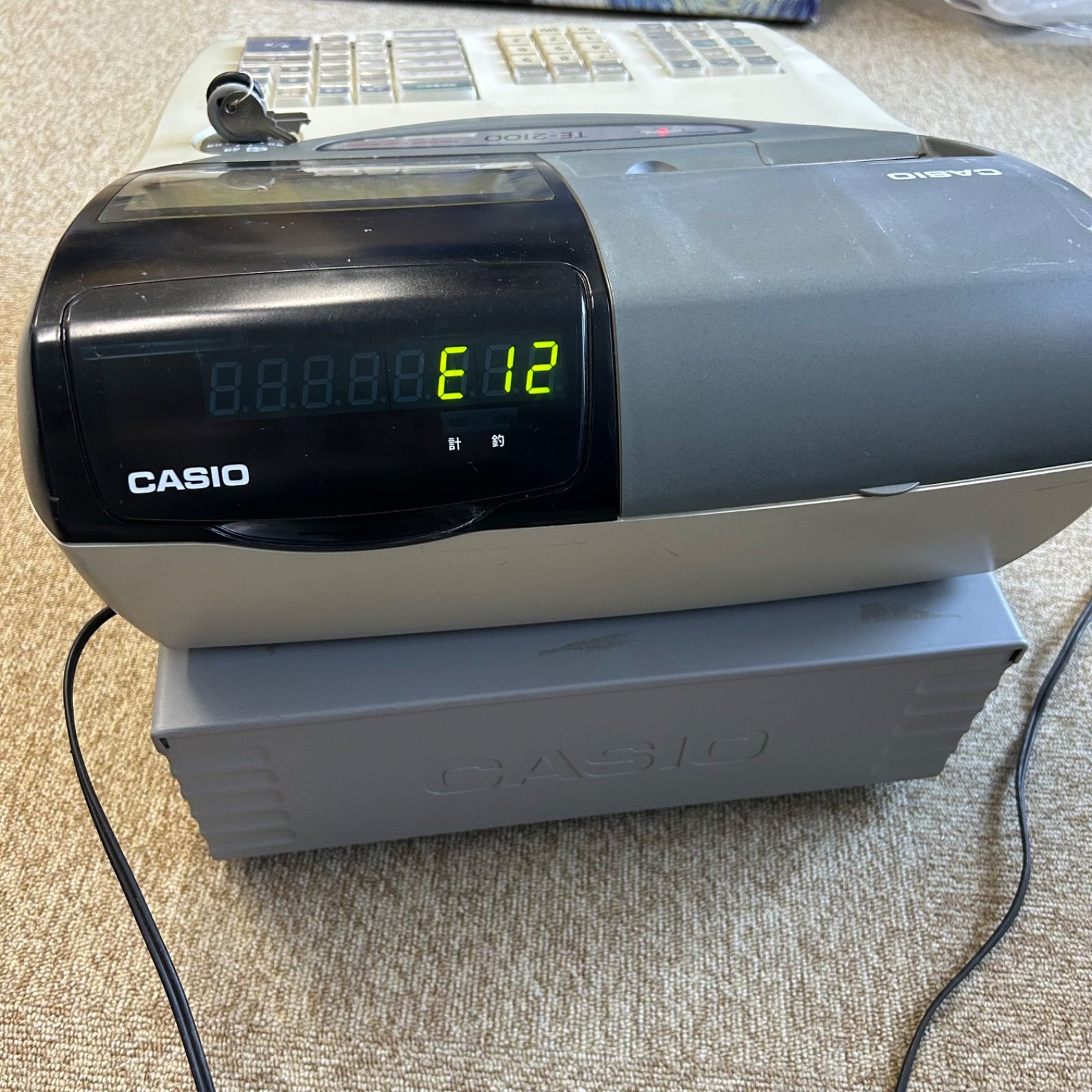 CASIO カシオ 電子レジスター TE-2100 動作品 - メルカリ