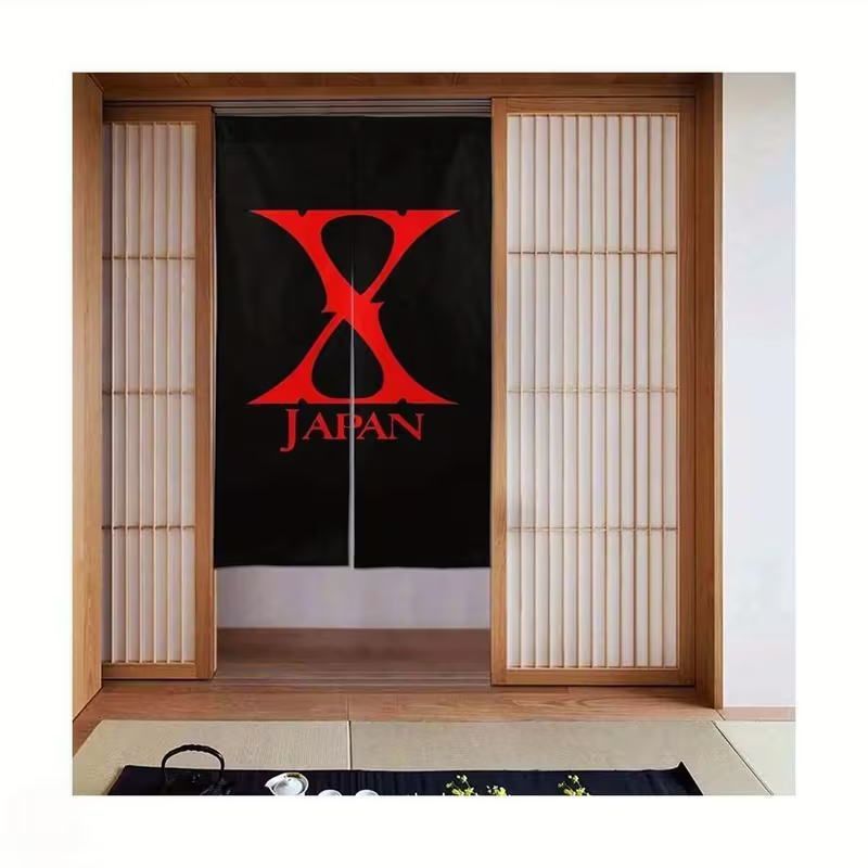 X-JAPANのれん幅84cm x 長さ145 - ブラック＆レッド X-Japan - メルカリ