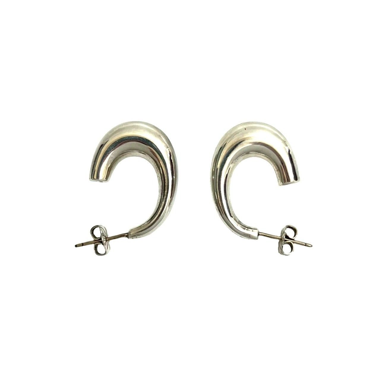 極 美品 希少品 TIFFANY&Co. ティファニー フープピアス シルバー925