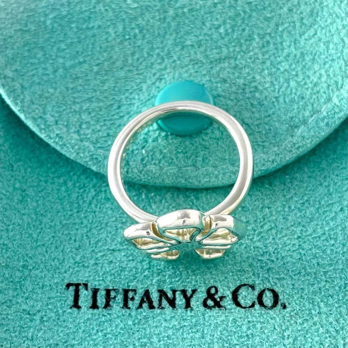 ティファニー 美品 11号 オープンフラワー リング シルバー YT1fe