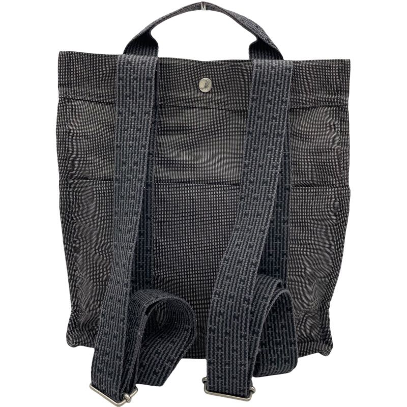 レディース エルメス HERMES エールラインアドMM グレー ナイロン 