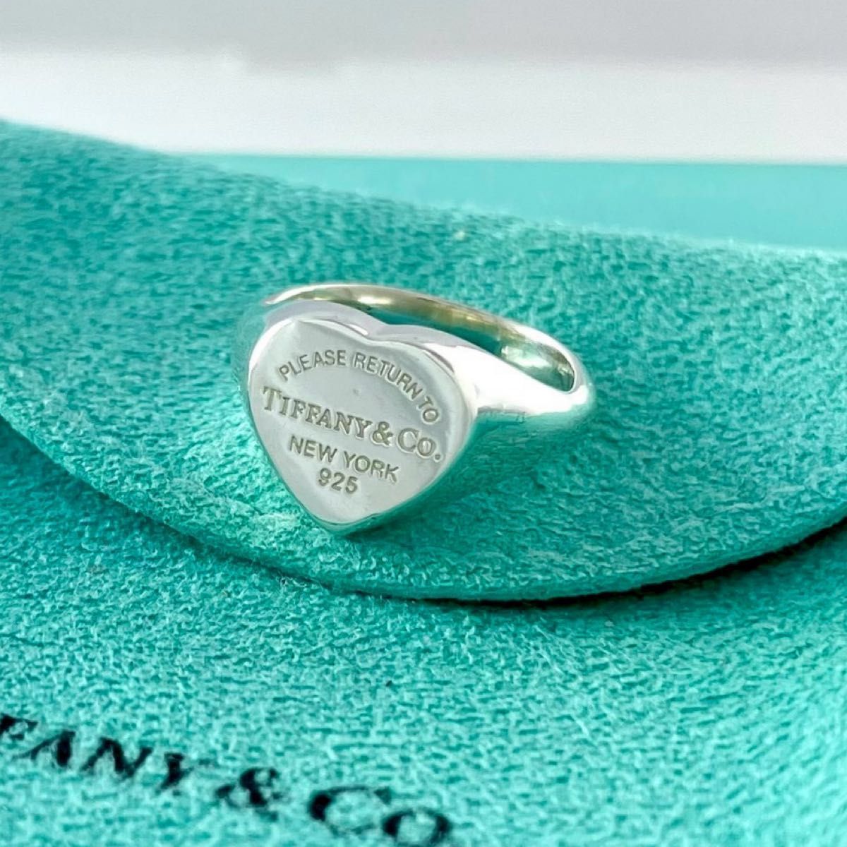 Tiffany & Co. シルバーリング 約9号 ティファニー 9号 リターントゥ ハート シグネット リング YZ1fe